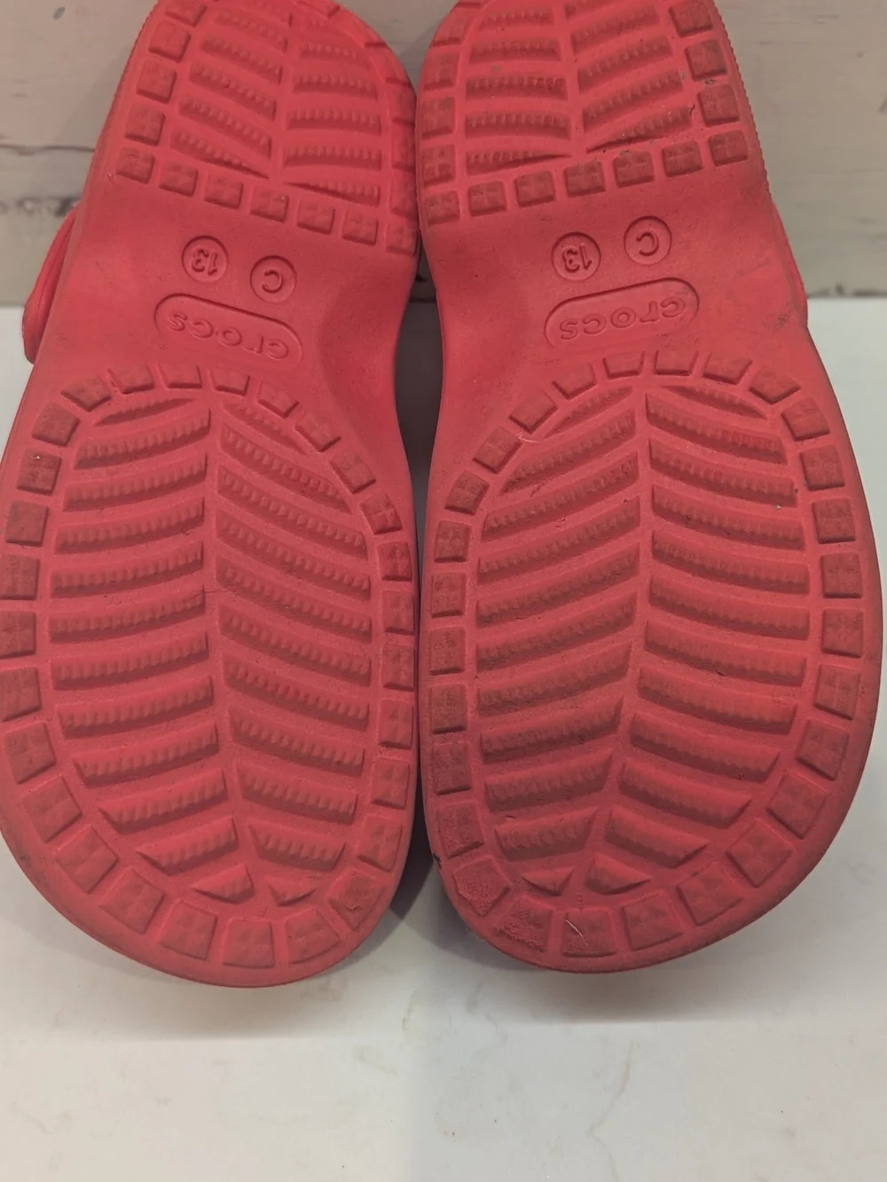 Crocs Kids Red Slip-On Clog Sandals